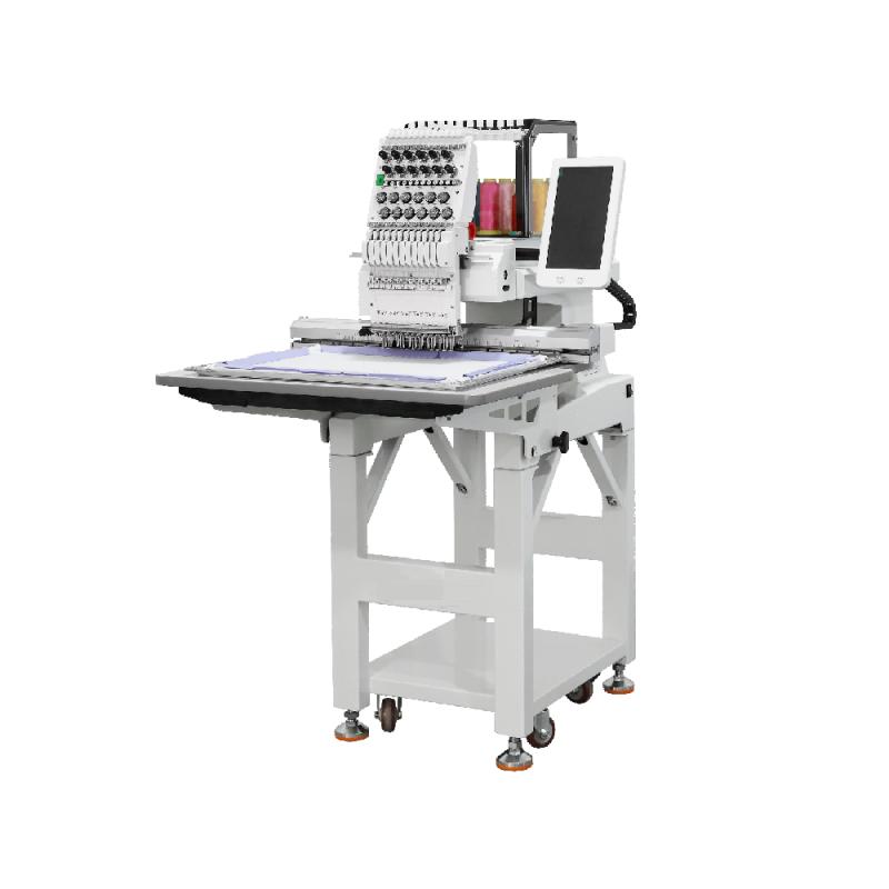 Compact Single-Head Horse-Head Embroidery Machine
